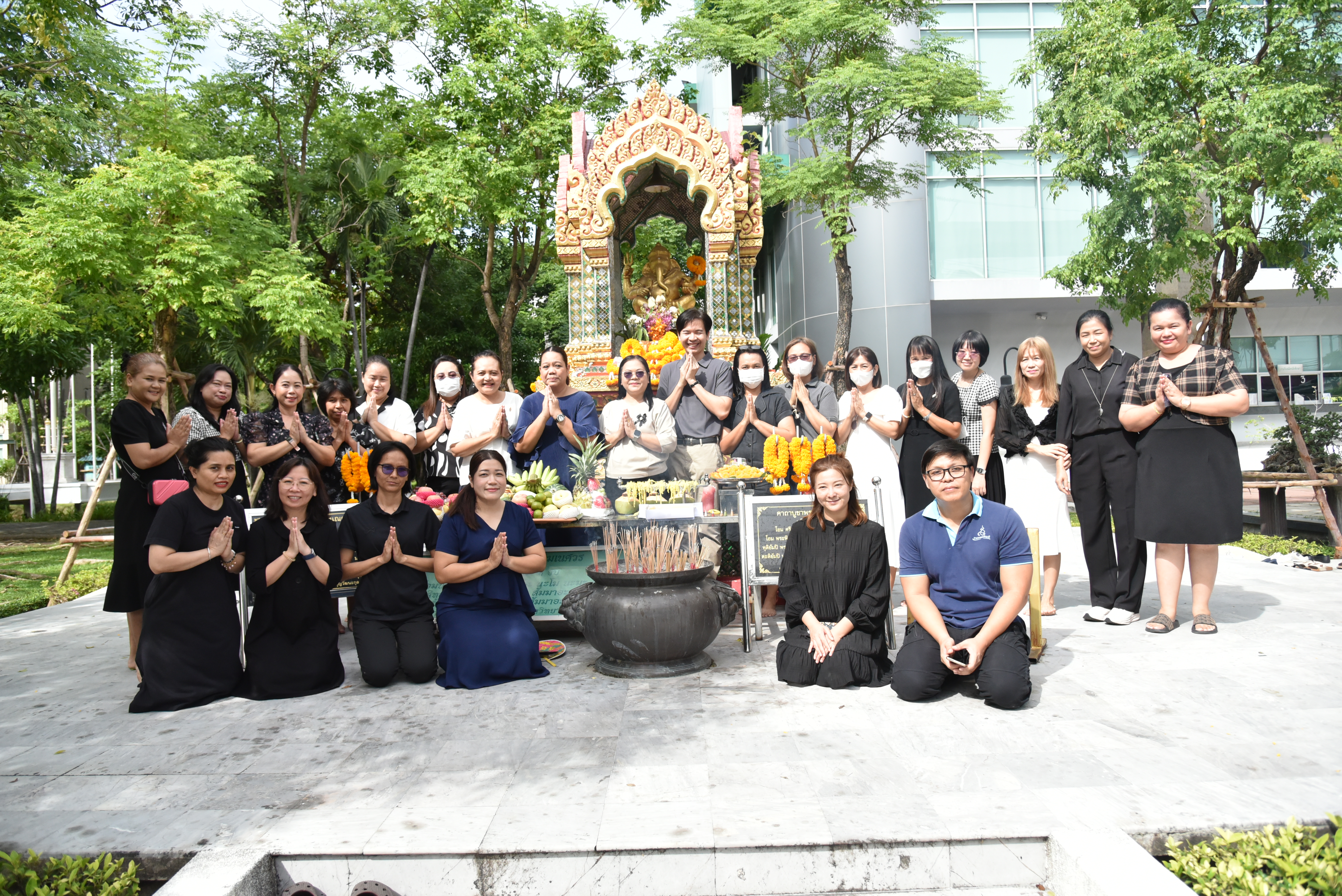 สำนักส่งเสริมวิชาการและงานทะเบียน จัดพิธีไหว้ขอพรองค์พระพิฆเนศ